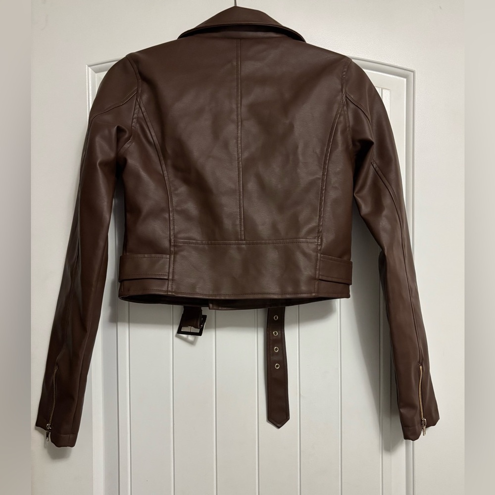 Fashion Nova Leather Jacket Small - Picture 3 of 7